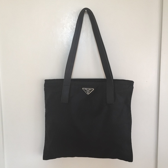 Prada Handbags - Prada Black Nylon Tote Bag